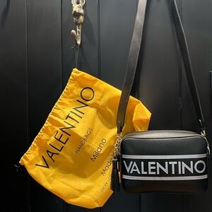 VALENTINO-Logo Crossbody Bag